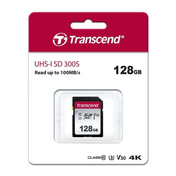 Transcend 128GB SDXC-Karte 300S UHS-I U3 V30