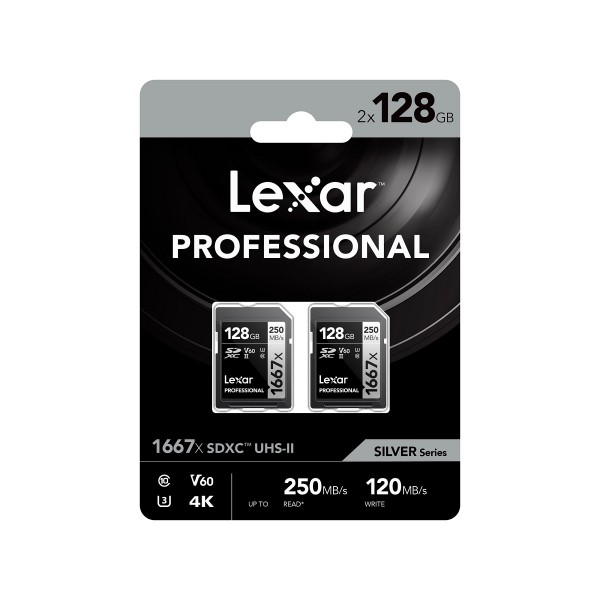 Lexar 2x SD 128GB UHS-II 1667x